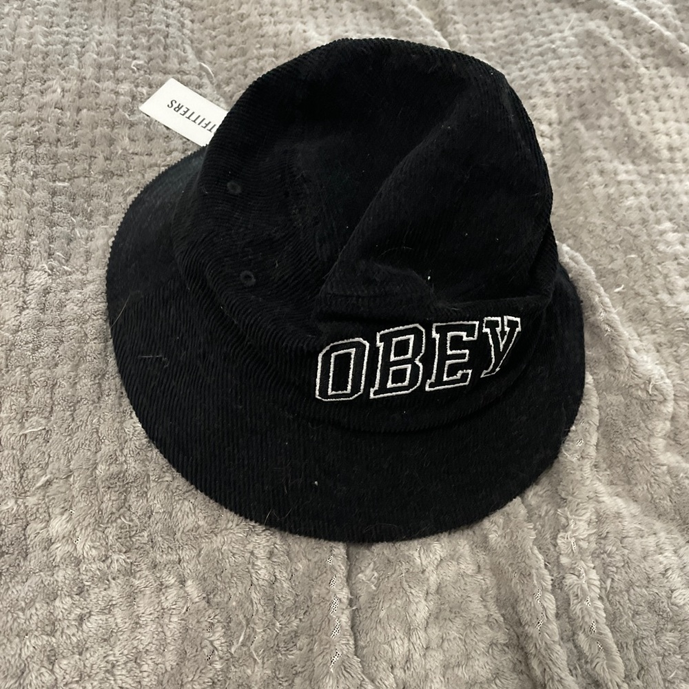 obey corduroy bucket hat